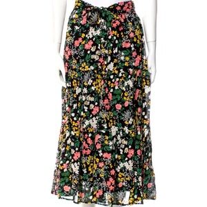 Reformation floral midi skirt